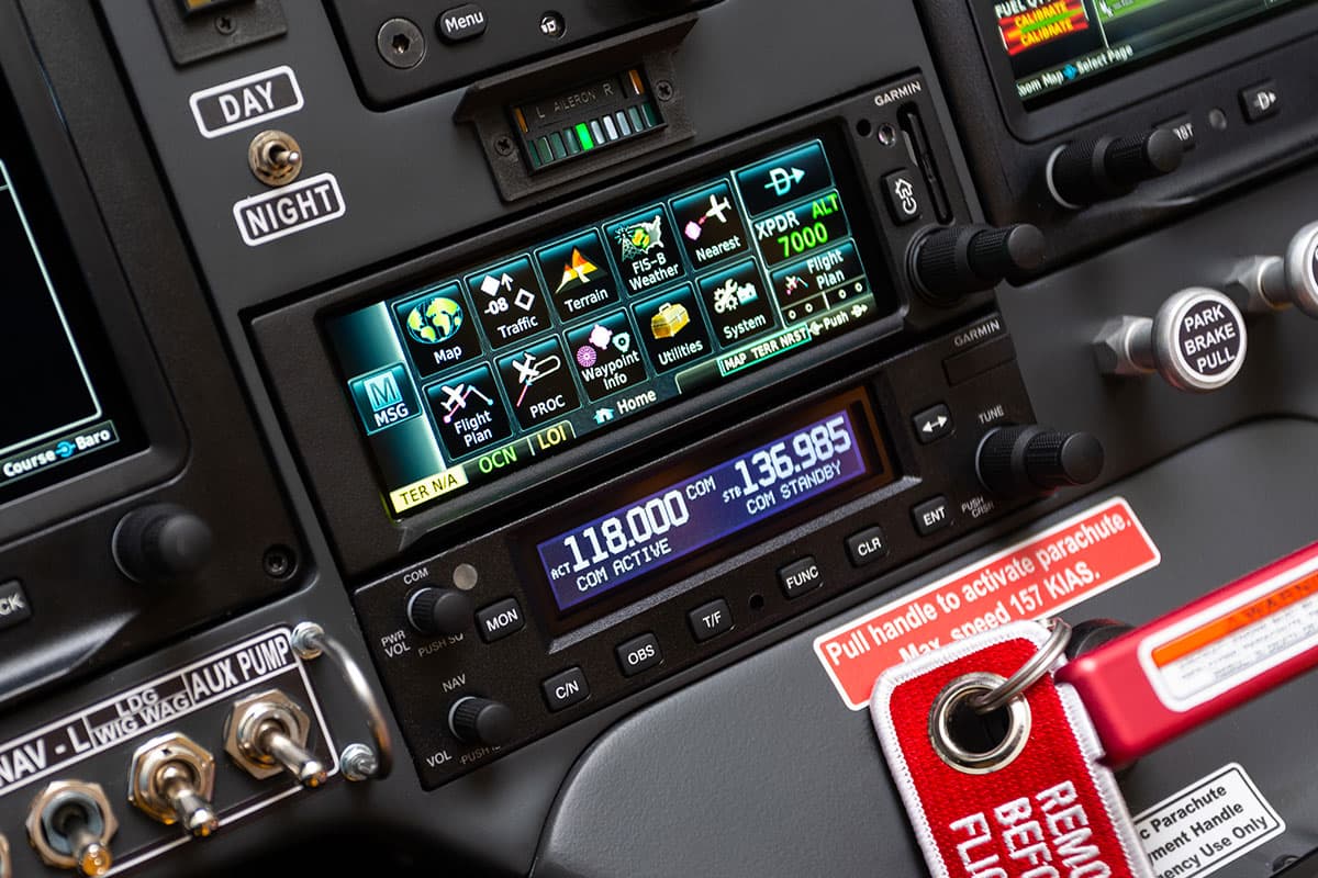 Garmin GPS, navigation and ADS-B avionics in the Bristell B23