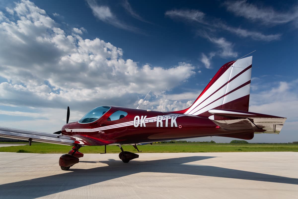 Bristell B23 Turbo side view on the ramp
