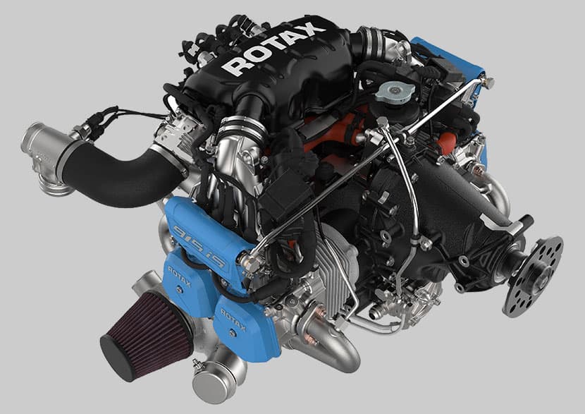 Rotax 915 iS engine fitted to the Bristell Classic