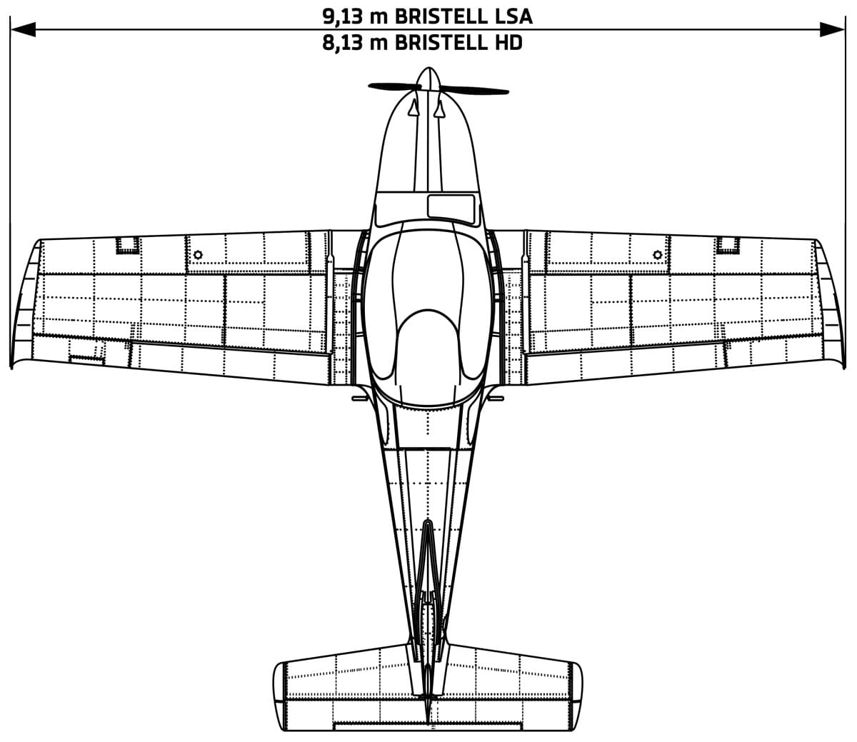 Bristell Classic wing configuration options