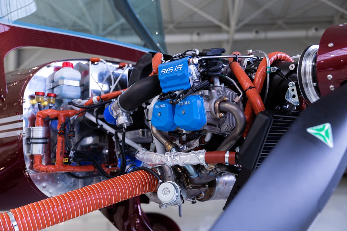 Turbocharged Rotax 915 iSc engine in the Bristell B23 Turbo