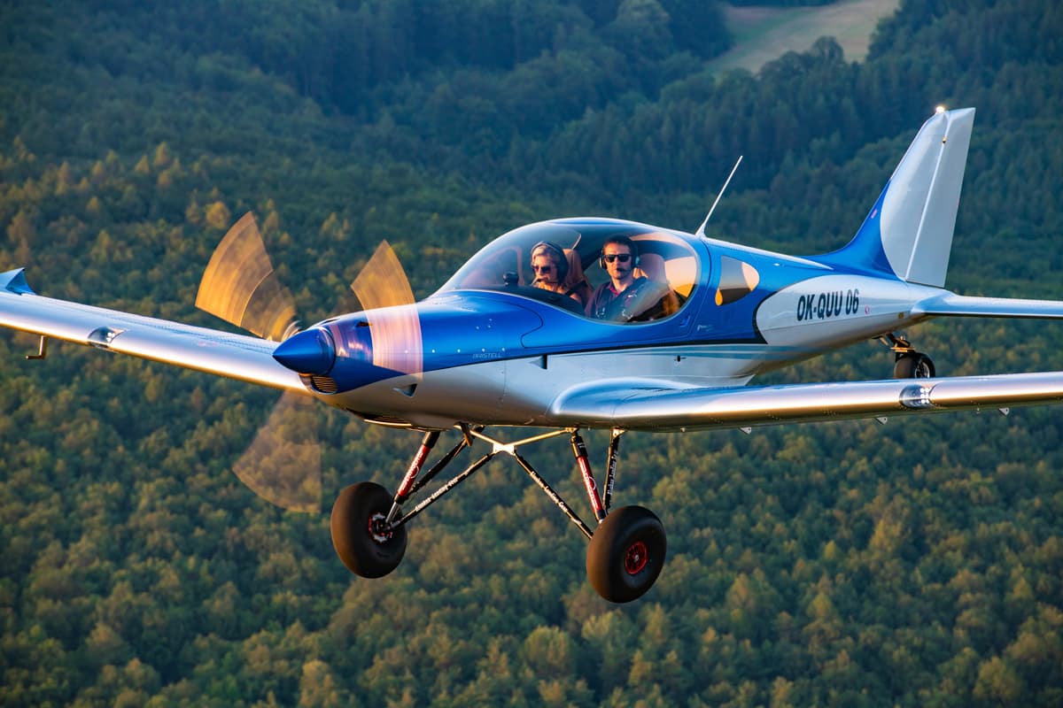Bristell TDO with conventional tailwheel landing gear and spatted main wheels